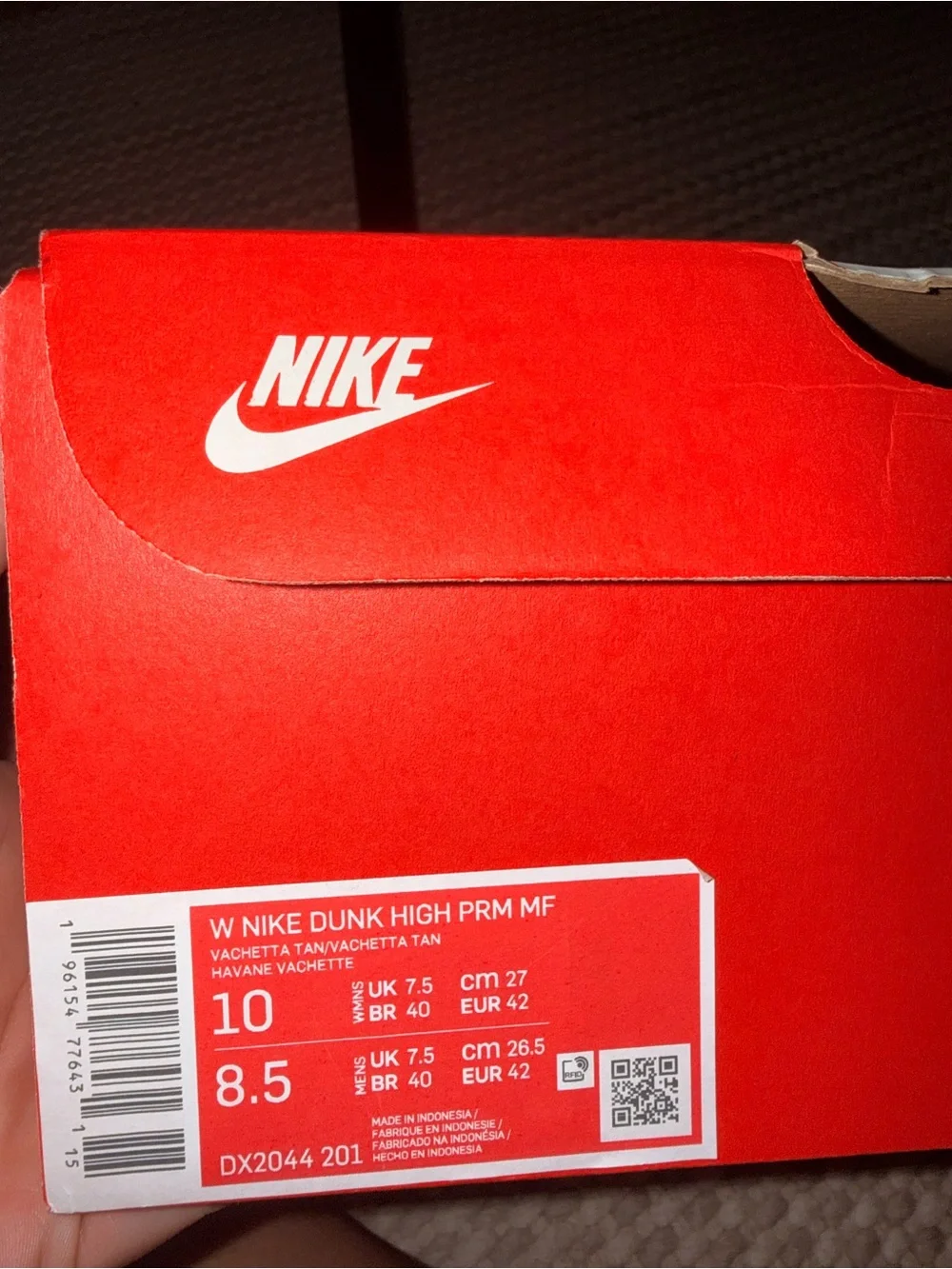 Nike Women’s Dunk High Premium Beige/Tan High-Top Sneakers Sz 10